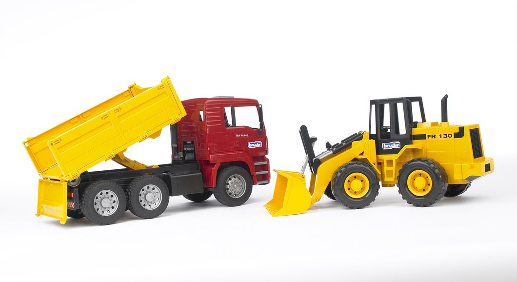 Bruder MAN TGA Construction Truck With Road Loader