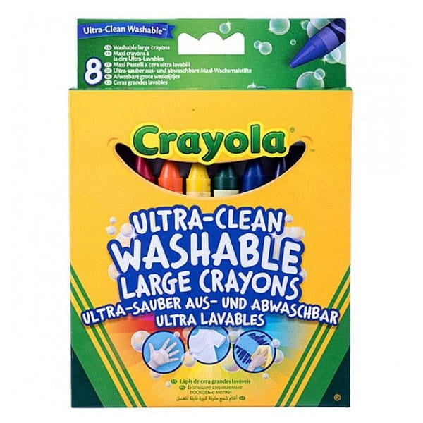Crayola Ultra Clean Washable Large Crayons 8pk