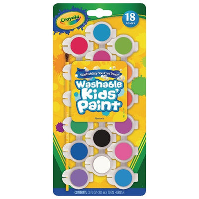 Crayola Washable Kids Paints 18 Colours