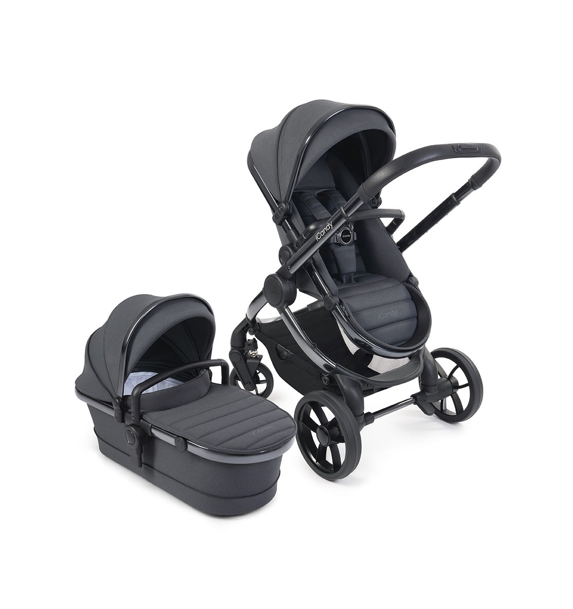 iCandy Peach 7 Pushchair and Carrycot - Dark Grey Phantom