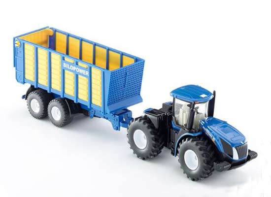 Siku 1947 New Holland Tractor With Silage Trailer 1:50