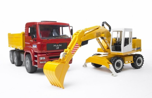 Bruder 02751 MAN TGA Construction Truck With Excavator