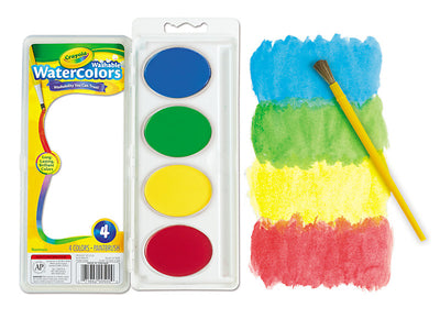 Crayola My First Crayola Washable Jumbo Watercolours And Brush
