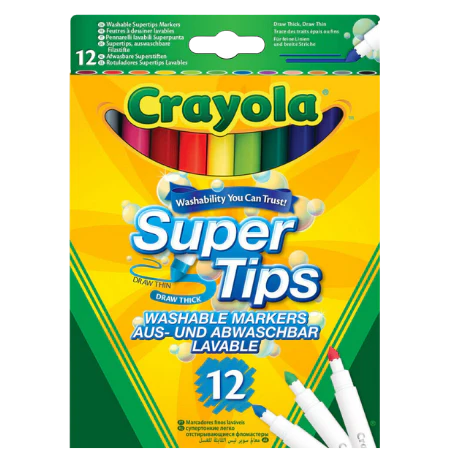 Crayola Super Tips Colouring Markers 12pk