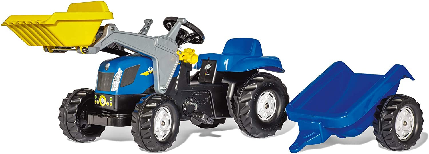 Rolly New Holland T7040 Tractor With Front Loader And Trailer
