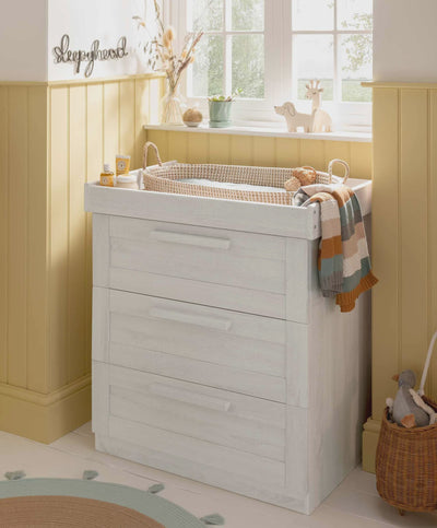 Mamas And Papas Atlas 3 Drawer Dresser And Changing Unit Nimbus White