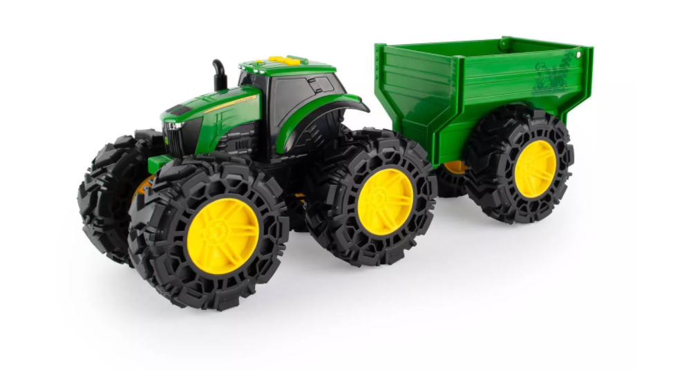 John Deere Monster Treads Tractor And Trailer Light And Sound