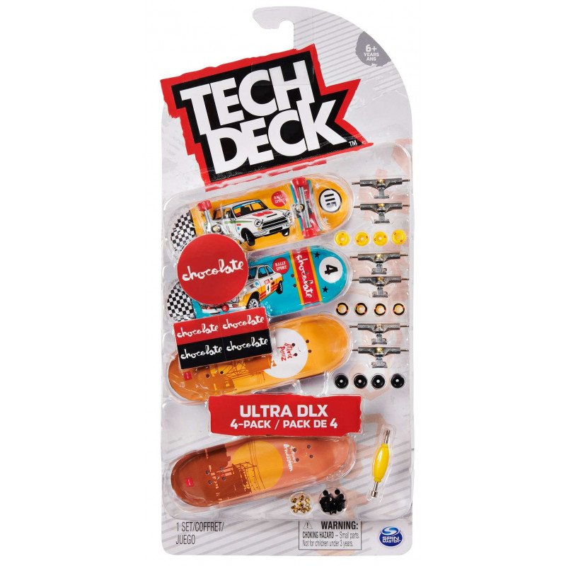 Tech Deck 96mm Board Ultra DLX 4 Pack Assorted