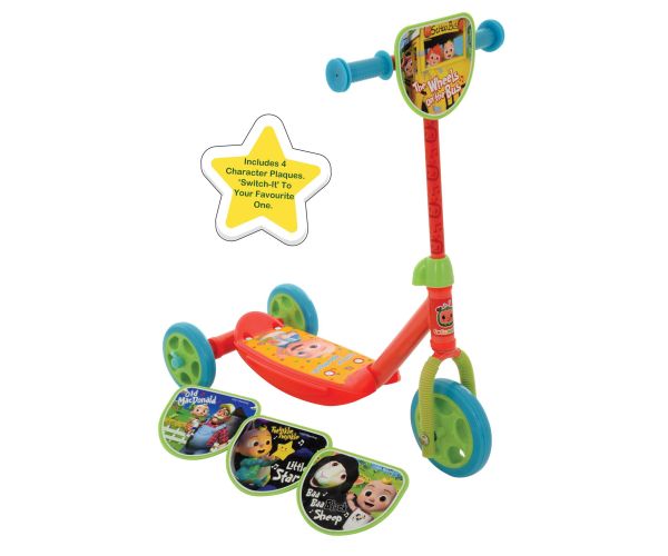 CoCoMelon Switch It Multi Character Tri Scooter