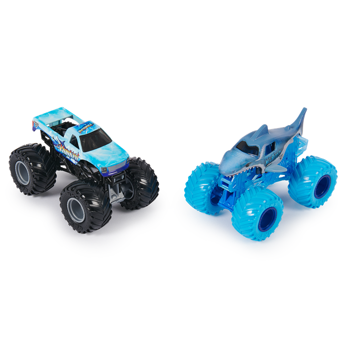 Monster Jam Megalodon vs Hooked Twin Pack 1:64