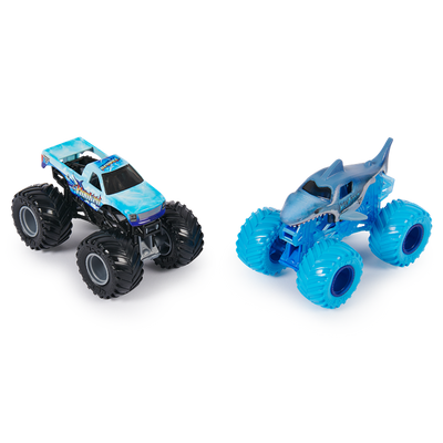 Monster Jam Megalodon vs Hooked Twin Pack 1:64