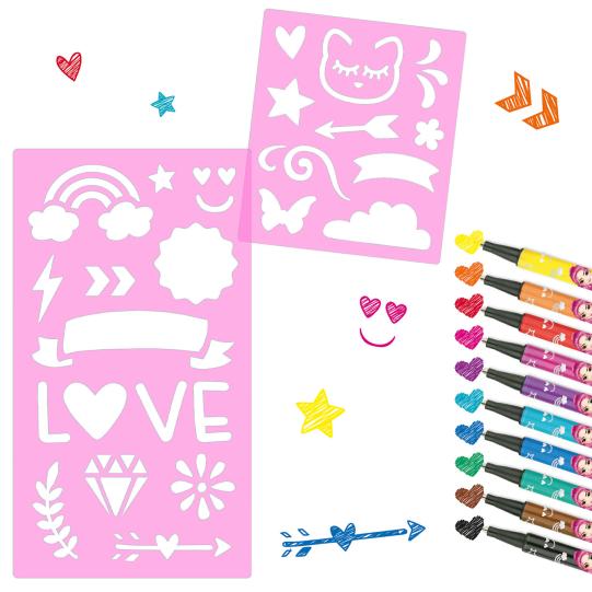 TOPModel Fine Liner Colouring Markers 10pk