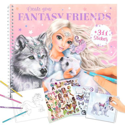 TOPModel Create Your Own Fantasy Friends Sticker Book