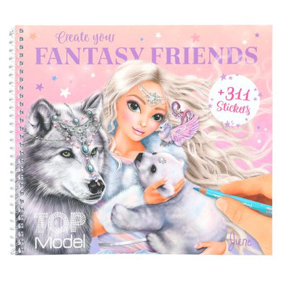 TOPModel Create Your Own Fantasy Friends Sticker Book