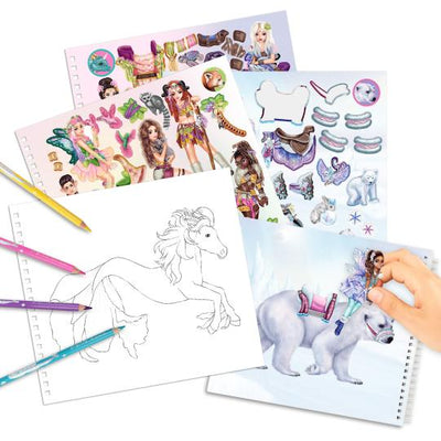 TOPModel Create Your Own Fantasy Friends Sticker Book