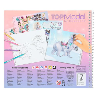 TOPModel Create Your Own Fantasy Friends Sticker Book