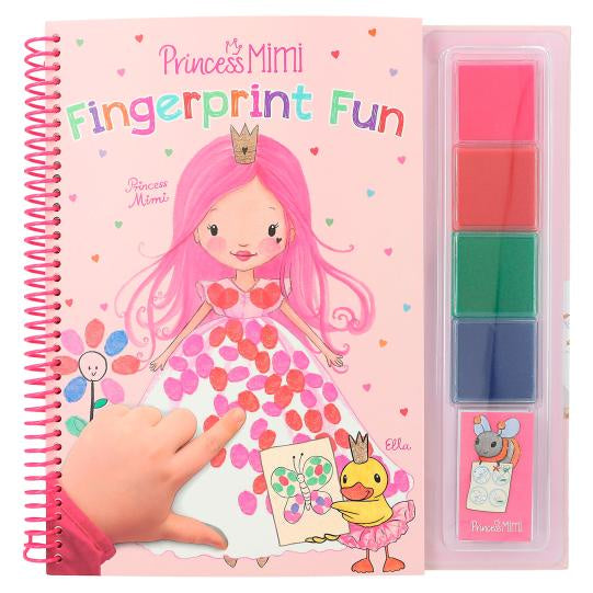 TOPModel Princess Mimi Fingerprint Fun Paint Book And Finger Paint