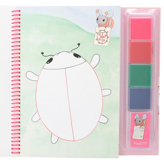 TOPModel Princess Mimi Fingerprint Fun Paint Book And Finger Paint