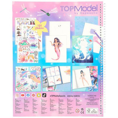 TOPModel Create Your Top Model Colouring Book