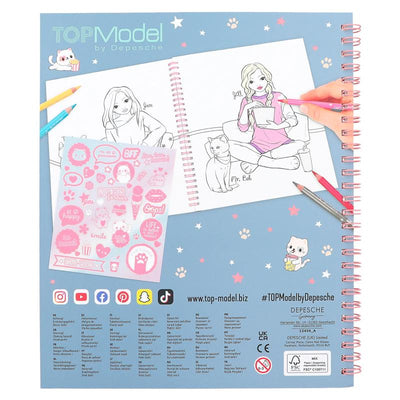 TopModel Christy And Ginger Sticker And Colouring Book
