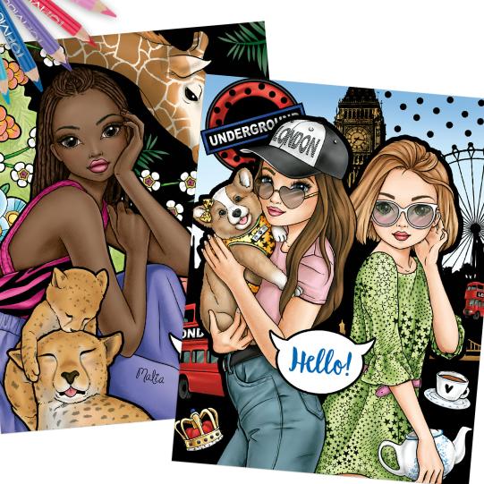 TOPModel And Friends Colour And Design Book