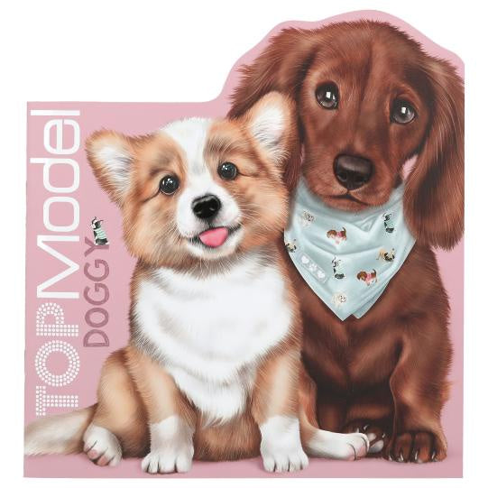 TOPModel Doggie Sticker And Colouring Book