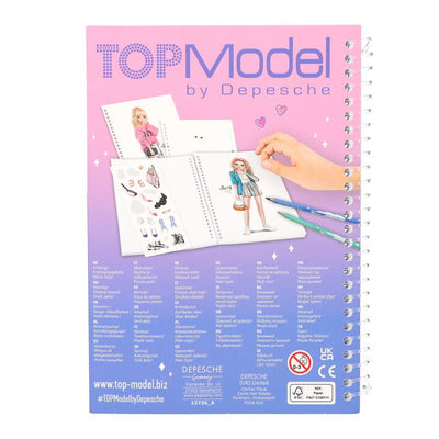 TopModel Pocket Colouring Book