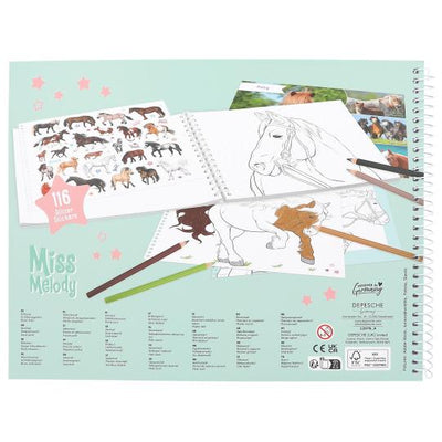 Miss Melody Horse Colouring Book