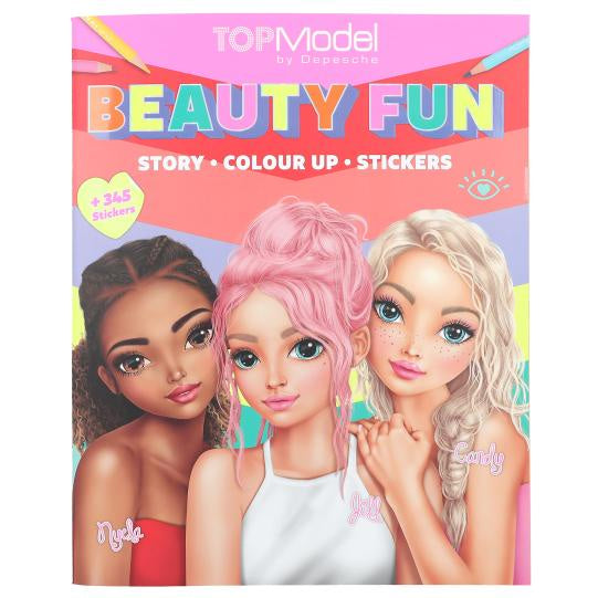 TOPModel Beauty Fun Story Colour And Sticker Book