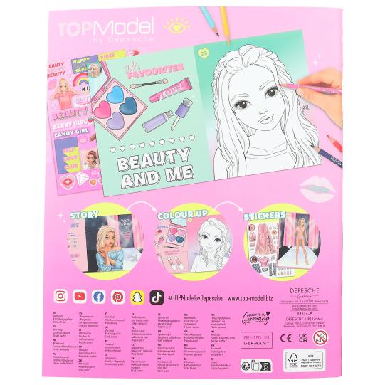 TOPModel Beauty Fun Story Colour And Sticker Book