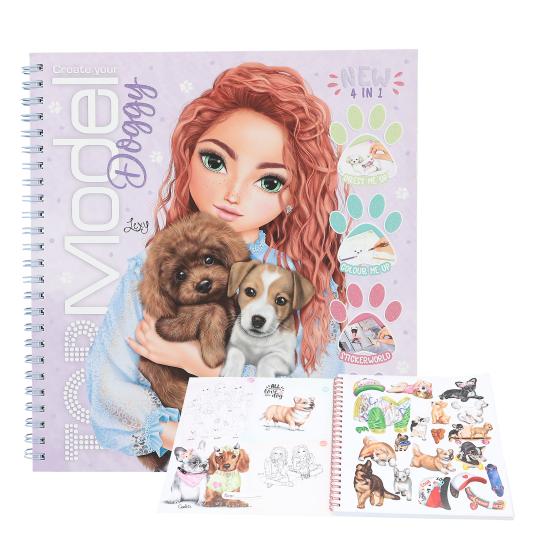 TOPModel Doggy Collection Sticker And Colouring Book
