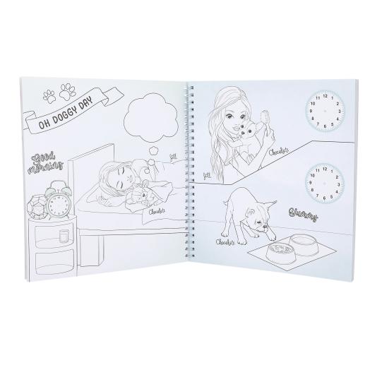 TOPModel Doggy Collection Sticker And Colouring Book