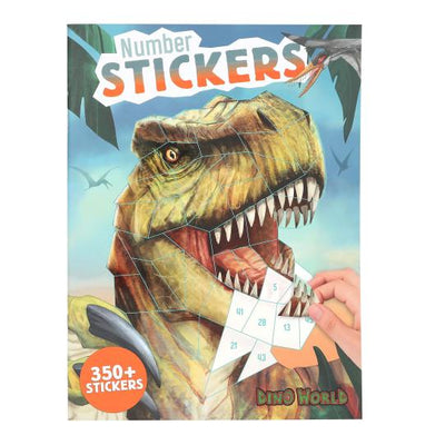 Dinosaur World Number Sticker Book Number Stickers