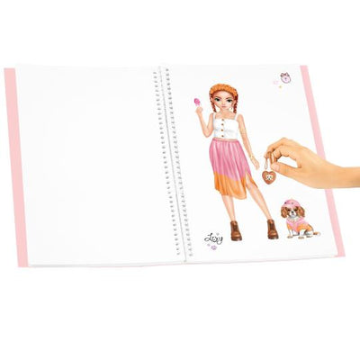 TOPModel Dress Me Up Janet Sticker Book