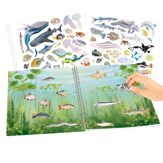 TopModel Trends Create Your Own Ocean Life Sticker Book