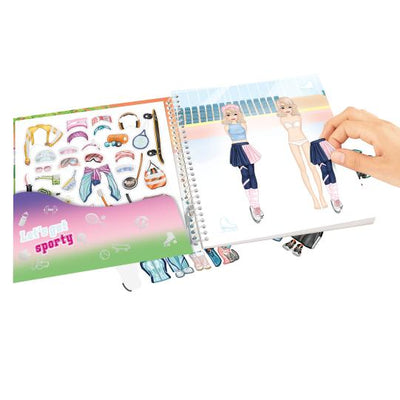TopModel Dress Me Up Sports Sticker Book