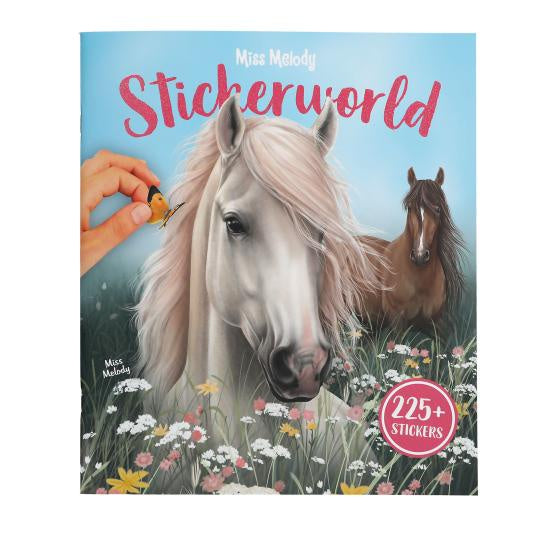 TopModel Miss Melody Stick World Sticker Book Horse Motif