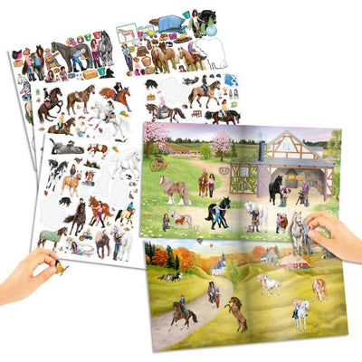 TopModel Miss Melody Stick World Sticker Book Horse Motif
