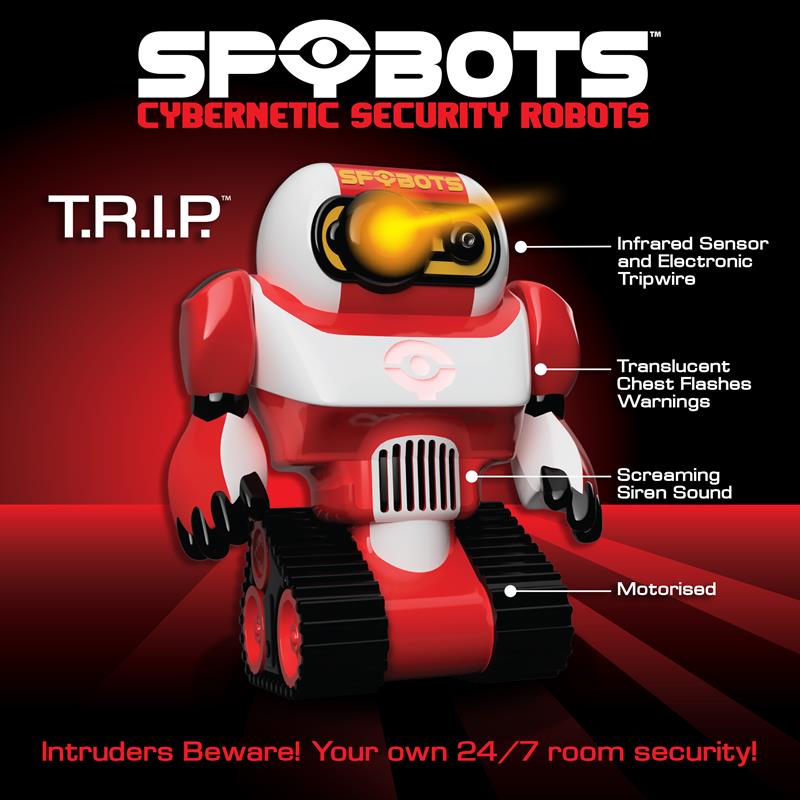 Spy Bot Cybernetic Security Robot Tripwire Alarm Robot