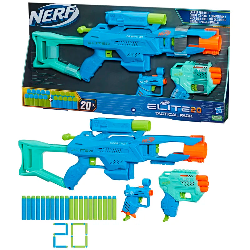 Nerf Elite 2.0 Tactical Pack Dart Gun Twin Pack
