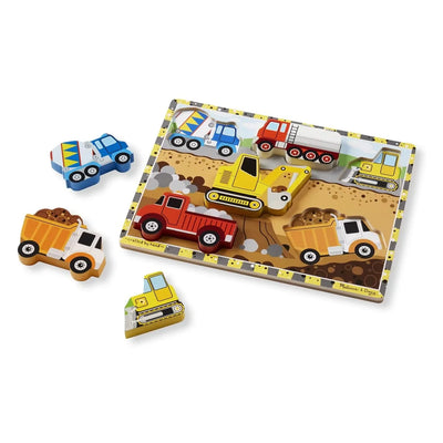 Melissa & Doug Chunky Wooden Puzzle Construction