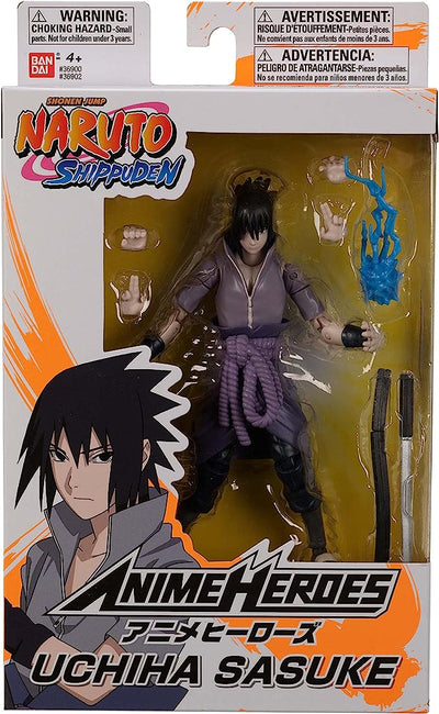 Naruto Shippuden Anime Heroes Sasuke Uchiha 6" Figure