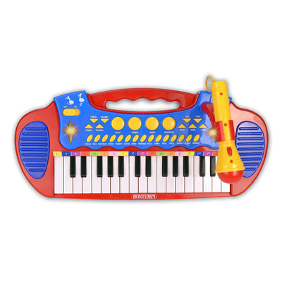 Bontempi 37 Key Electronic Keyboard With Microphone Legs And Stool