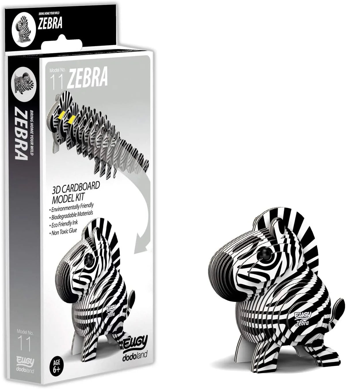 Eugy 3D Model Jigsaw Kit Zebra