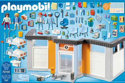 Playmobil City Life 70191 Furnished Hospital Wing 297pc
