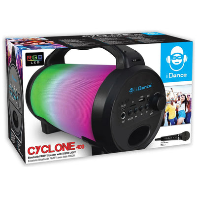 iDance Cyclone 400 Portable Bluetooth Wireless Party Speaker