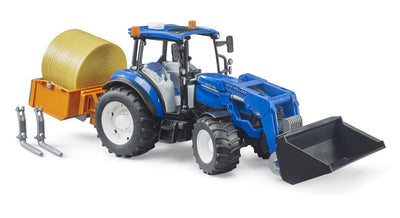 Bruder New Holland T5.120 Tractor With Front Loader And Link Box