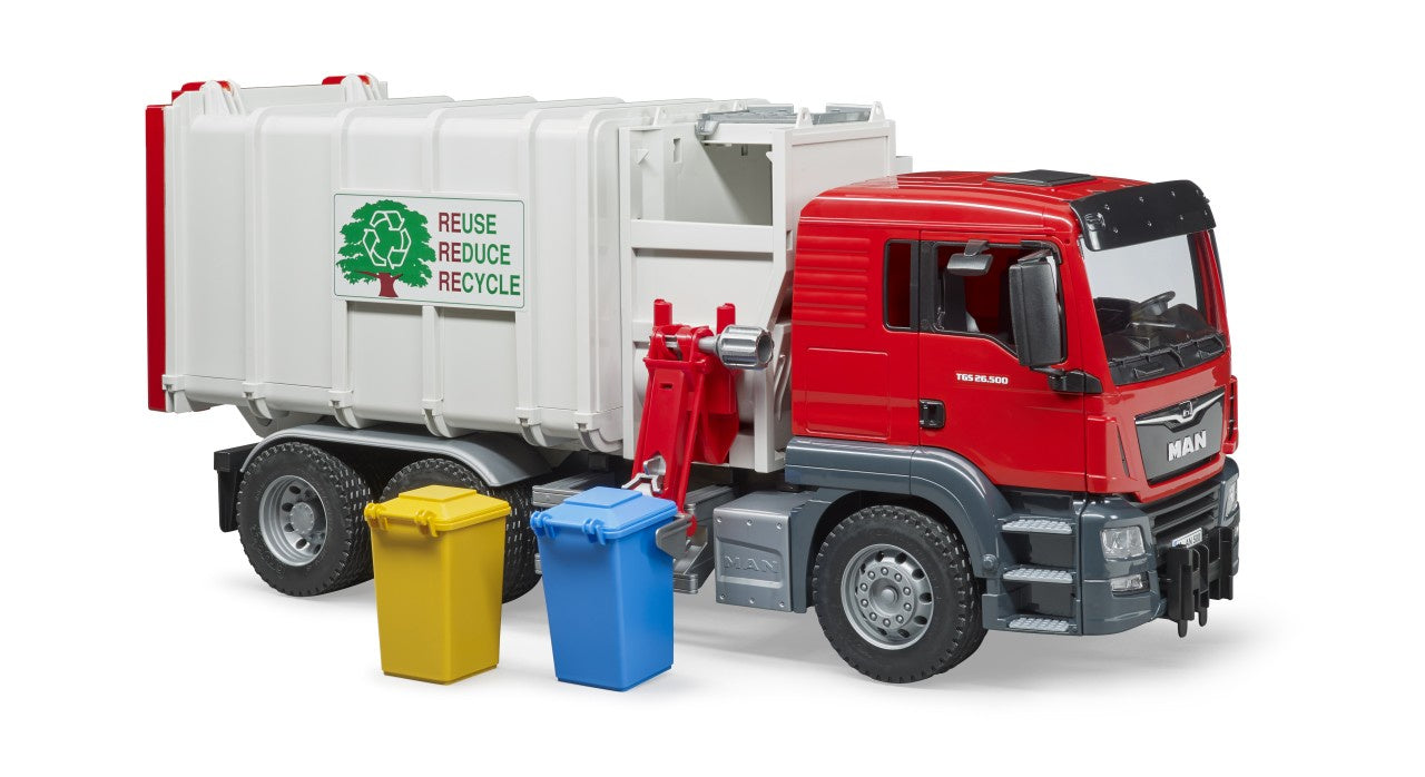 Bruder 03761 MAN TGS Side Loading Garbage Truck 1:16