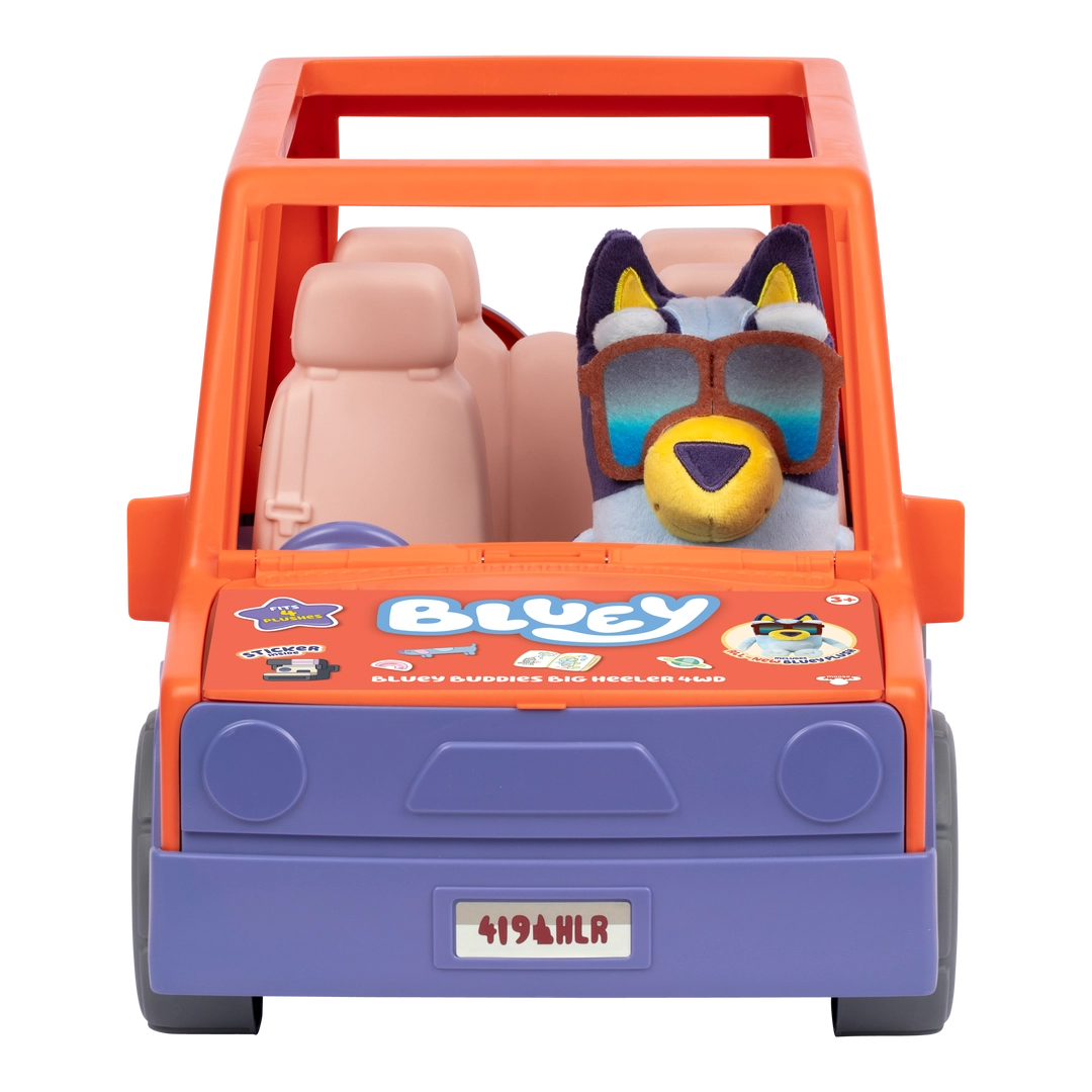 Bluey Big Heeler 4WD Vehicle And Bluey Soft Toy Figure