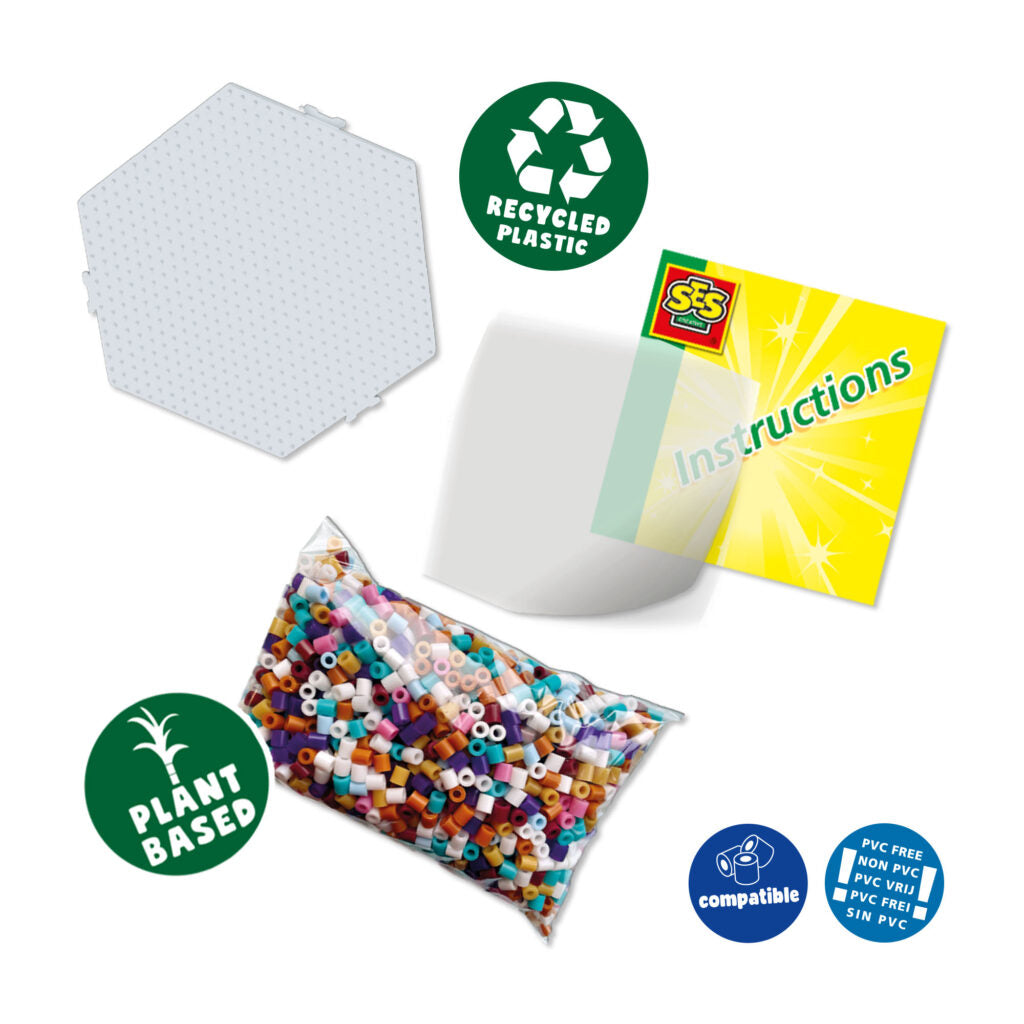 SES Creative Green Beedz Iron On Beads 1800pc